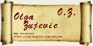 Olga Žujević vizit kartica